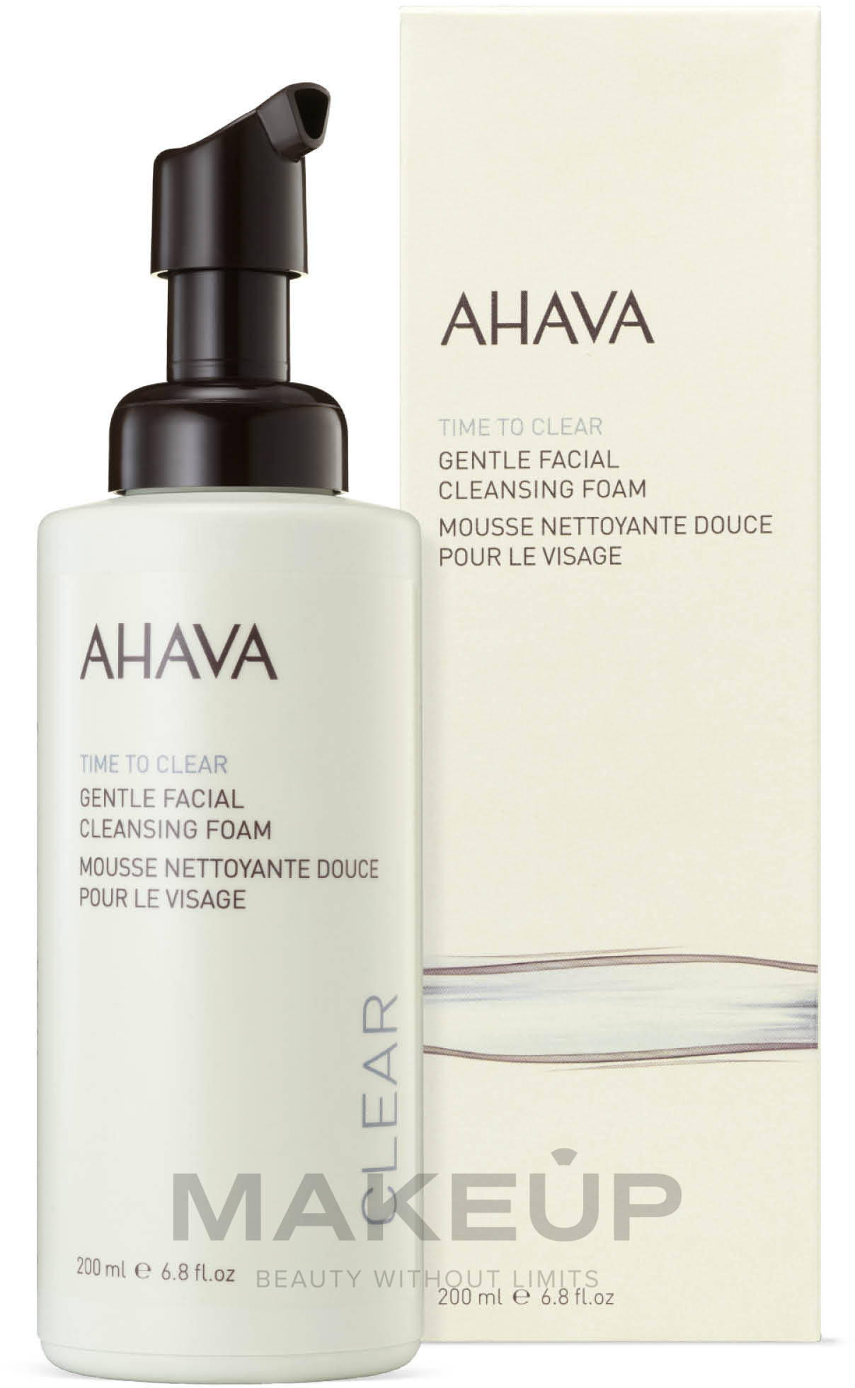 Delikatnie oczyszczająca pianka do twarzy - Ahava Time to Clear Gentle Facial Cleansing Foam — Zdjęcie 200 ml