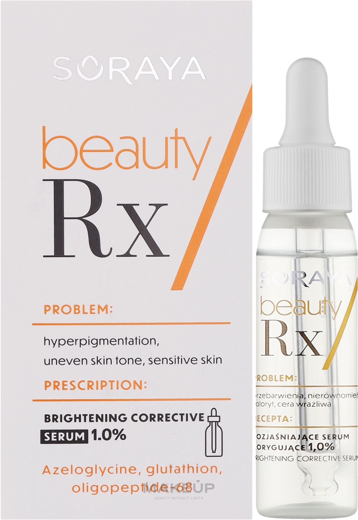 Rozświetlająco-korygujące serum do twarzy - Soraya Beauty Rx — Zdjęcie 30 ml