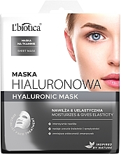 Kup Maska hialuronowa na tkaninie Nawilża i uelastycznia - L'biotica