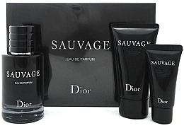 Dior Sauvage - Zestaw (edp 60 ml + sh/gel 50 ml + ash/balm 20 ml) — Zdjęcie N1