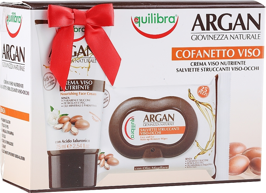 PRZECENA! Zestaw - Equilibra Argan (cr/75ml + f/wipes/25pcs) * — Zdjęcie N1