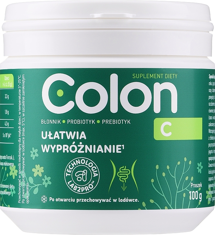 Suplement diety w proszku Zdrowie jelit - Orkla Colon C Suplement Diety — Zdjęcie N1