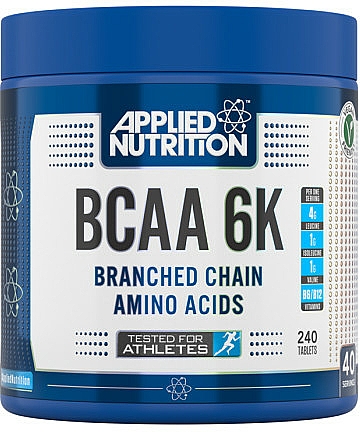 Suplement diety z aminokwasami w tabletkach - Applied Nutrition BCAA 6K 4:1:1 — Zdjęcie N1