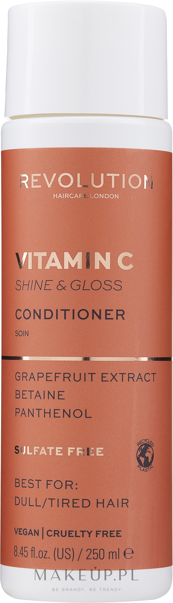 Odżywka do włosów pozbawionych blasku - Makeup Revolution Vitamin C Shine & Gloss Conditioner — Zdjęcie 250 ml