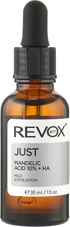 Złuszczające serum do twarzy - Revox Just Mandelic Acid 10% + HA Mild Exfoliating Serum