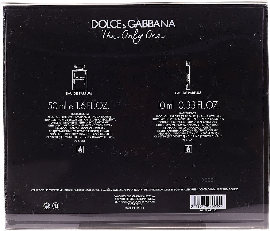 Dolce & Gabbana The Only One - Zestaw w pudełku w kwiaty (edp 50 ml + edp 10 ml) — Zdjęcie N4