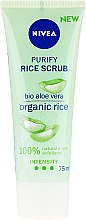 Oczyszczający peeling ryżowy do twarzy Bio aloes i organiczny ryż - Nivea Purify Rice Scrub — Zdjęcie N4