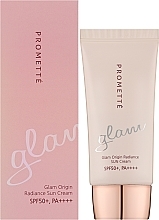 Krem przeciwsłoneczny do twarzy - Enough Promette Glam Origin Radiance Sun Cream SPF50+ PA++++ — Zdjęcie N2