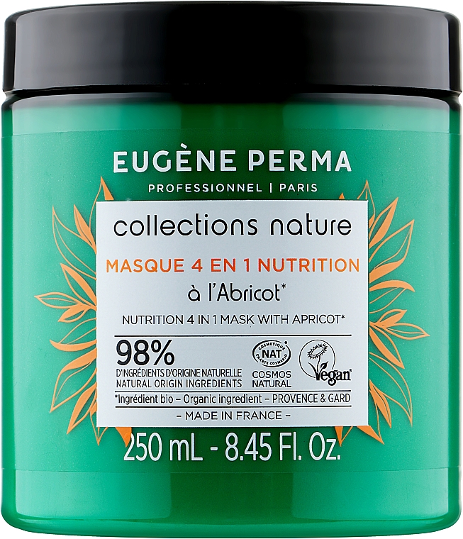 Maska do włosów odżywiająca, regenerująca 4 w 1 - Eugene Perma Collections Nature Masque 4 en 1 Nutrition