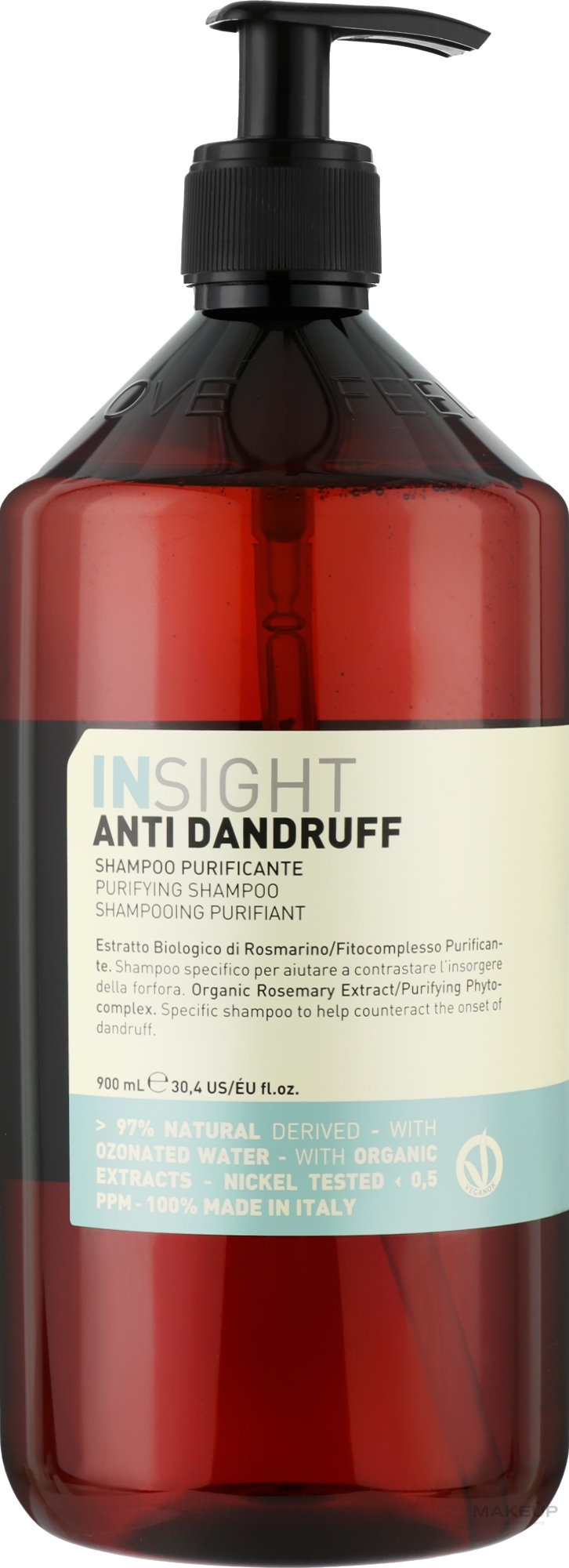 Szampon przeciwłupieżowy - Insight Anti Dandruff Purifying Shampoo — Zdjęcie 900 ml