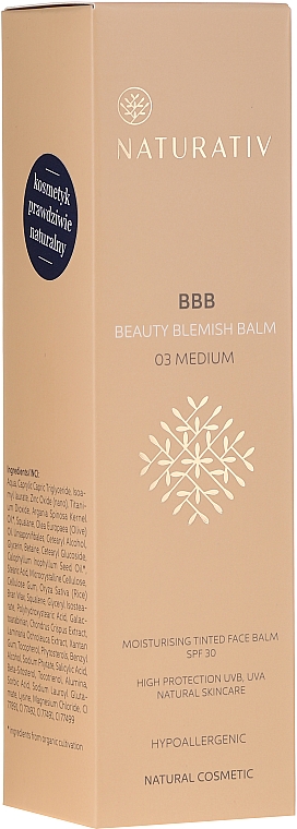 Nawilżający krem BB w płynie SPF30 - Naturativ Beauty Blemish Balm — Zdjęcie N1