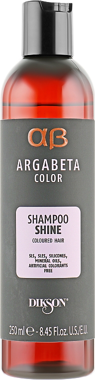 Szampon nabłyszczający do włosów farbowanych - Dikson Argabeta Shine Shampoo — Zdjęcie N1