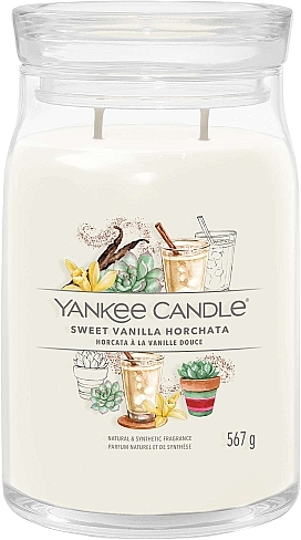 Świeca zapachowa - Yankee Candle Signature Sweet Vanilla Horchata — Zdjęcie N2