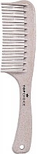 Grzebień do włosów, 60618, kremowy - Top Choice Eco Hair Comb — Zdjęcie N1