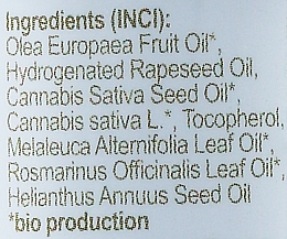 Balsam konopny do ciała z olejkiem z drzewa herbacianego i rozmarynem - Cannabios Balm Teatree Rosemary — Zdjęcie N3