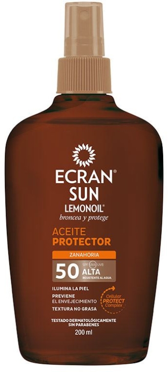Olejek cytrynowy do opalania SPF 50 - Ecran Sun Lemonoil Oil Spray — Zdjęcie N1