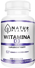 Witamina D3 2000 IU w tabletkach - Natur Planet Vitamin D3 2000 IU — Zdjęcie N2