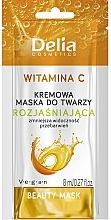 Kup Rozjaśniająca kremowa maska do twarzy z witaminą C - Delia Beauty Mask