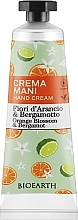 Krem do rąk z kwiatem pomarańczy i bergamotki - Bioearth Family Orange Blossom & Bergamot Hand Cream — Zdjęcie N1