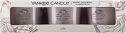 Zestaw świec zapachowych Ciepły kaszmir - Yankee Candle Warm Cashmere (candle/3x37g) — Zdjęcie N1