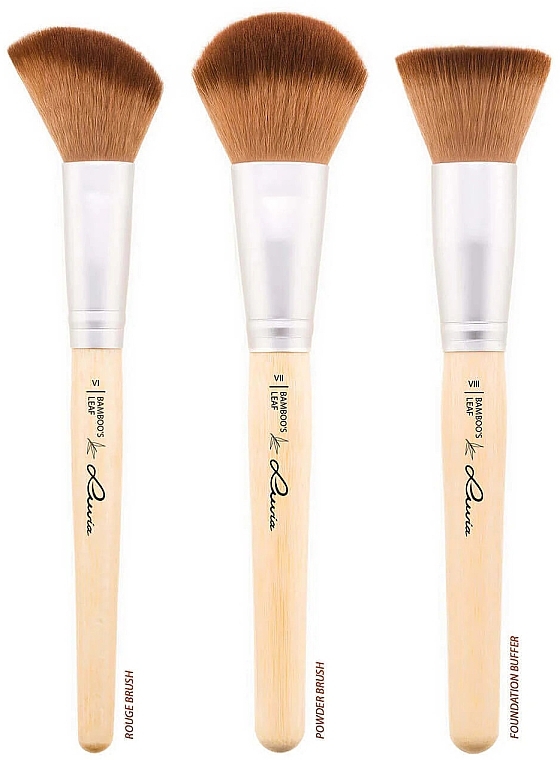 Zestaw pędzli do makijażu, 8 szt. - Luvia Cosmetics Bamboo’s Leaf Brush Set — Zdjęcie N4