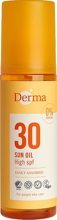 Przeciwsłoneczny olejek do ciała SPF 30 - Derma Sun Sun Oil High