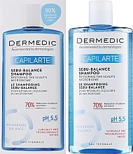 Rewitalizujący szampon do włosów - Dermedic Capilarte Sebu-Balance Shampoo — Zdjęcie N2