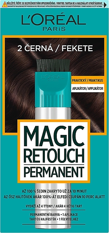 Farba z aplikatorem do koloryzacji włosów - L'Oréal Paris Magic Retouch Permanent — Zdjęcie N1
