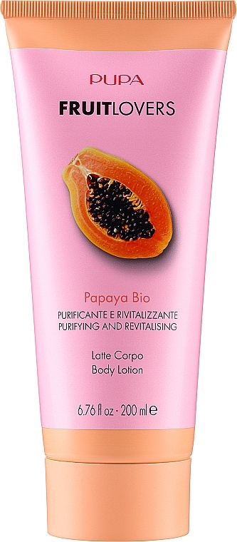 Zestaw - Pupa Fruit Lovers Papaya (body/lotion/200 + box) — Zdjęcie N2