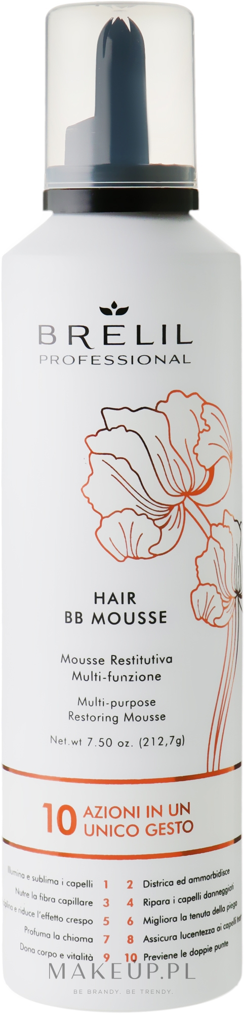 Wielofunkcyjna pianka do włosów - Brelil Bio Traitement Beauty Hair BB Mousse — Zdjęcie 250 ml