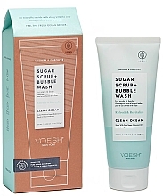 Kup Peeling cukrowy do skóry głowy i ciała Pure ocean - Voesh Sugar Scrub+Bubble Wash Clean Ocean