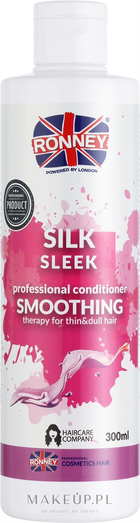 Odżywka z proteinami jedwabiu - Ronney Professional Silk Sleek Smoothing Conditioner — Zdjęcie 300 ml