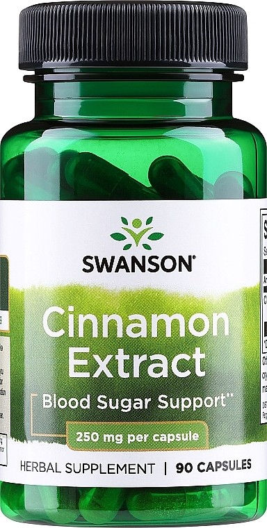 Suplement diety Ekstrakt z cynamonu, 250 mg - Swanson Cinnamon Extract — Zdjęcie N1