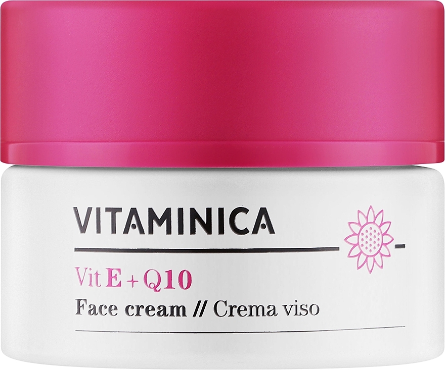 Krem do twarzy - Bioearth Vitaminica Vit E + Q10 Face Cream — Zdjęcie N1