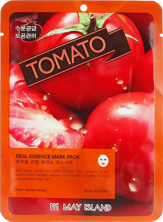 Maseczka do twarzy z wyciągiem z pomidora - Real Essence Tomato Mask Pack — Zdjęcie N1