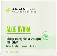 Krem do twarzy na noc - Arganicare Aloe Hydra Night Cream — Zdjęcie N1