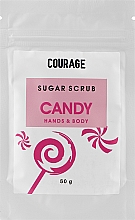 Kup Peeling cukrowy do rąk i ciała Cukierki - Courage Candy Hands & Body Sugar Scrub (uzupełnienie)