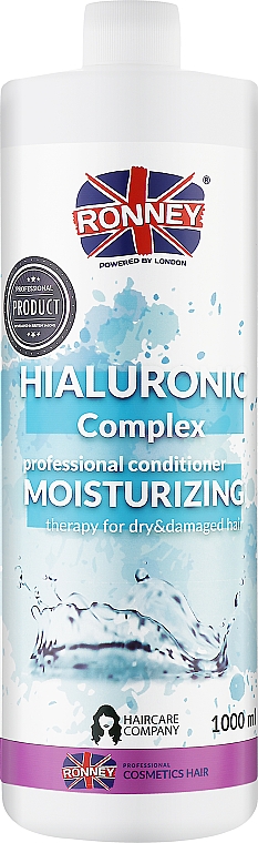 Nawilżąjąca odżywka do włosów - Ronney Professional Hialuronic Complex Moinsturizing Conditioner — Zdjęcie N1