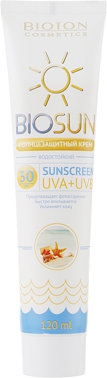 Krem przeciwsłoneczny SPF 30 - Bioton Cosmetics BioSun