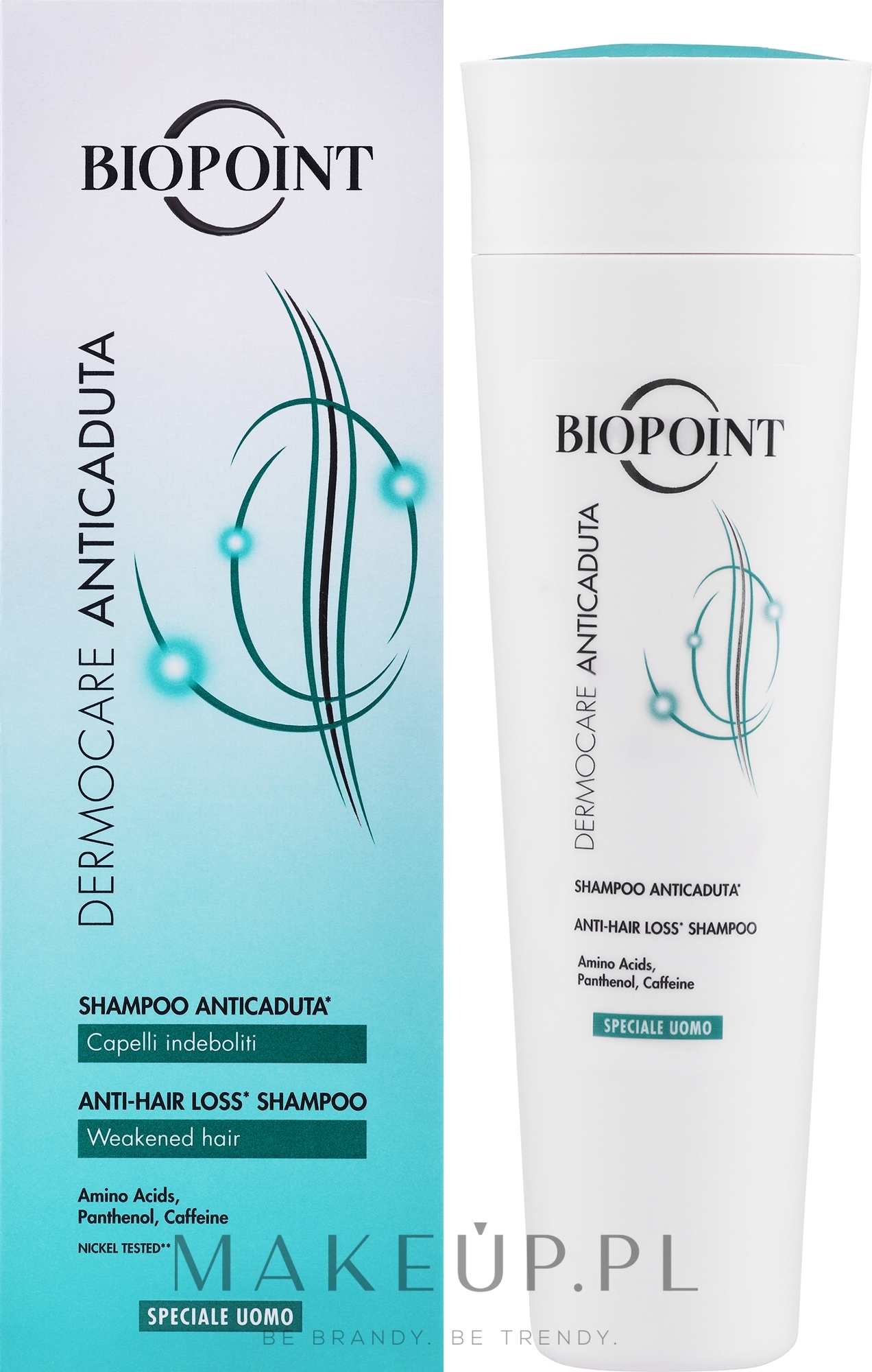 Szampon przeciw wypadaniu włosów dla mężczyzn - Biopoint Shampoo Anticaduta Uomo — Zdjęcie 200 ml