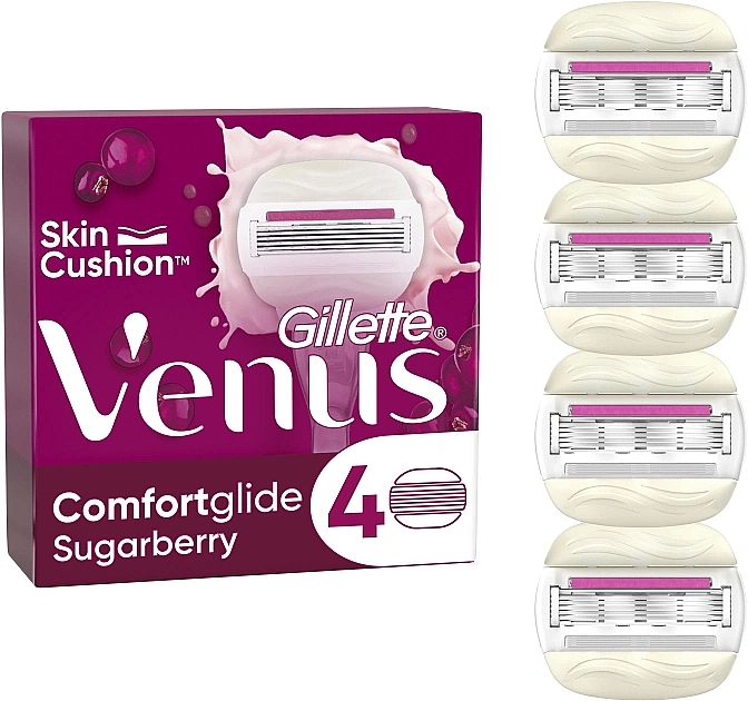 Wymienne wkłady do golenia, 4 szt. - Gillette Venus Comfortglide Sugarberry  — Zdjęcie N1