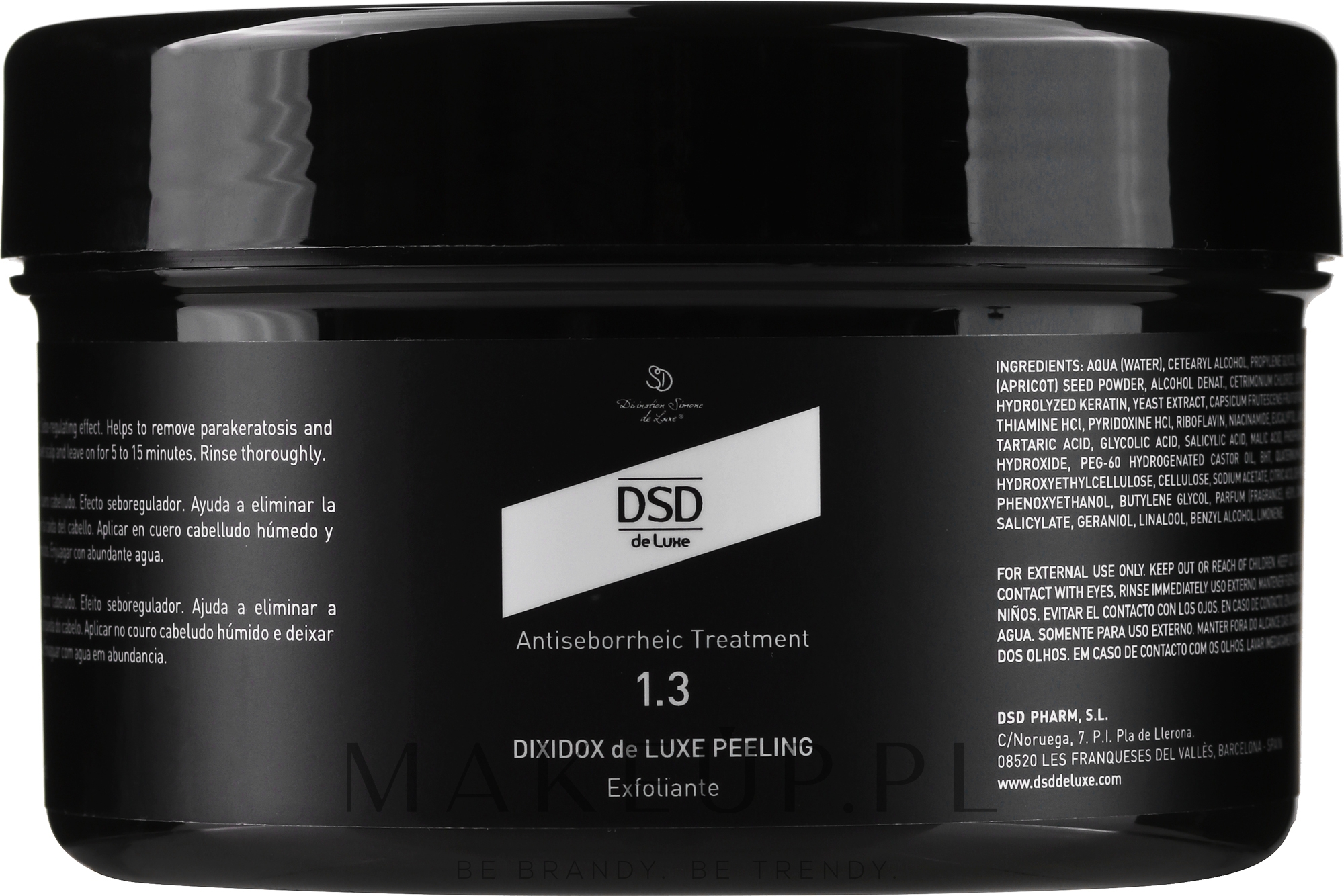 Peeling De Suite 1.3 N - Simone DSD De Luxe Dixidox DeLuxe Antiseborrheic Peeling — Zdjęcie 500 ml