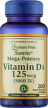 Suplement diety Witamina D3 - Puritan's Pride Mega-Potency Vitamin D3 5000 IU — Zdjęcie N1