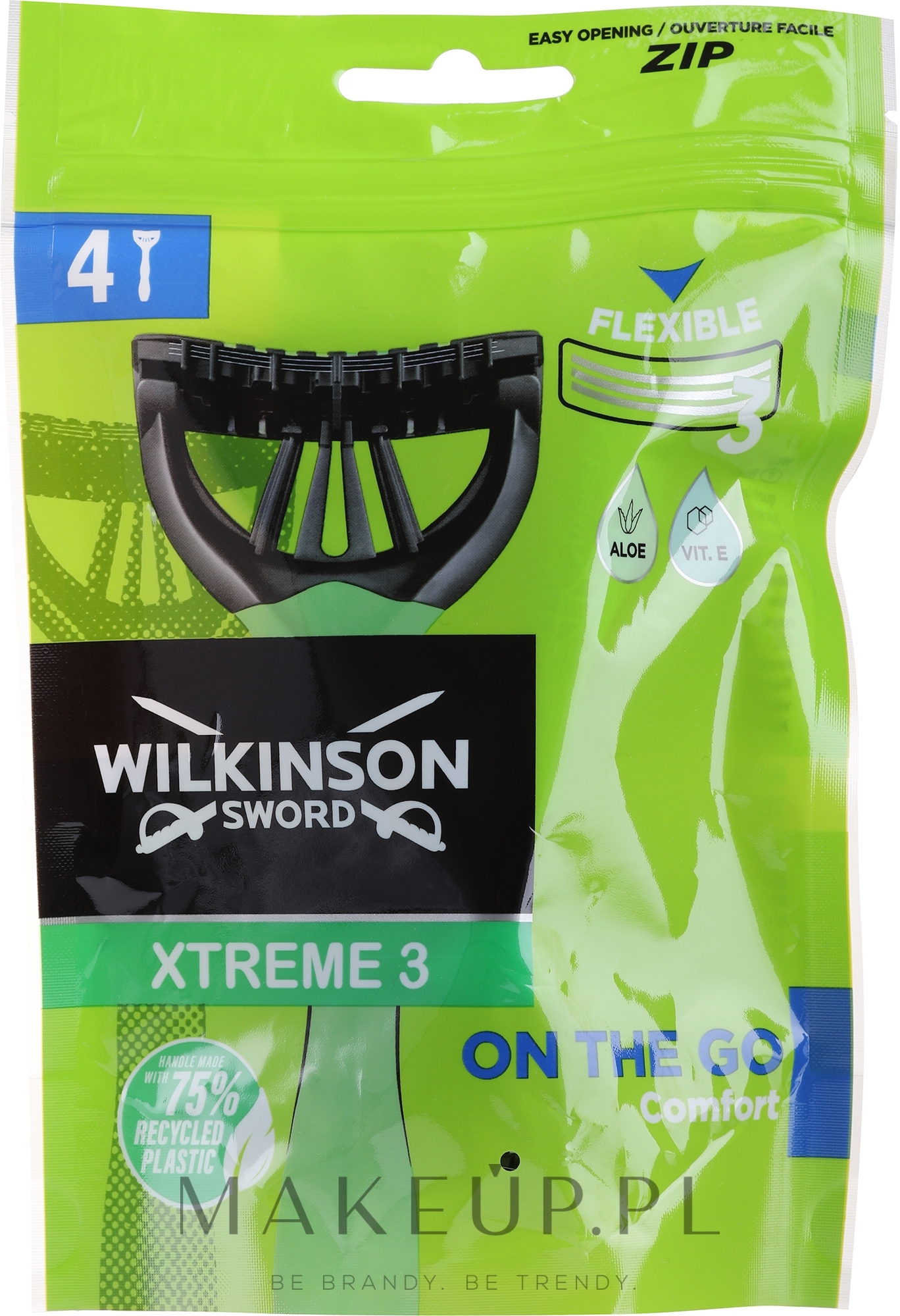 Jednorazowe maszynki do golenia - Wilkinson Sword Xtreme 3 Duo Comfort — Zdjęcie 4 szt.