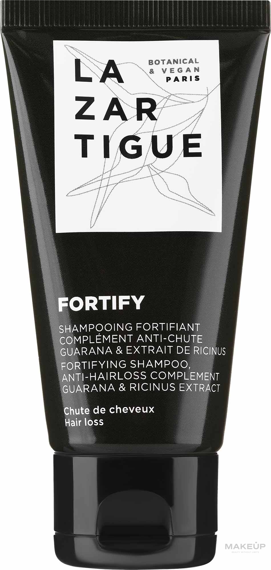 PREZENT! Szampon wzmacniający przeciw wypadaniu włosów - Lazartigue Fortify Fortifying Shampoo Anti-Hairloss Complement (mini) — Zdjęcie 50 ml