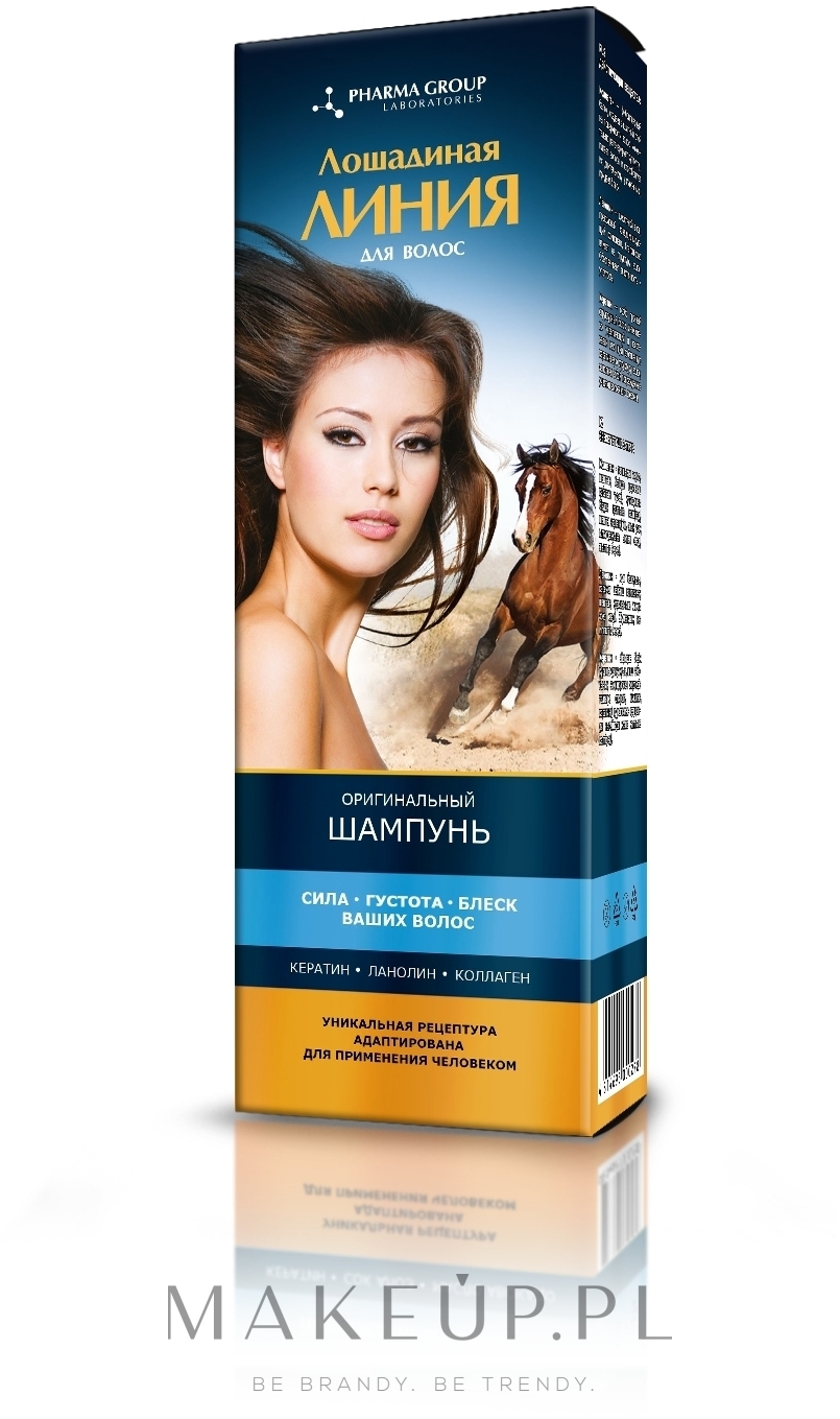 Pogrubiający szampon nabłyszczający do włosów - Pharma Group Laboratories Horse Line — Zdjęcie 200 ml