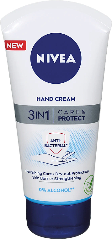 Antybakteryjny krem do rąk 3 w 1 - NIVEA Care & Protect Hand Cream — Zdjęcie N2