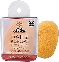 Gąbka konjac do twarzy z kurkumą - Daily Concepts Daily Konjac Sponge Turmeric — Zdjęcie N2