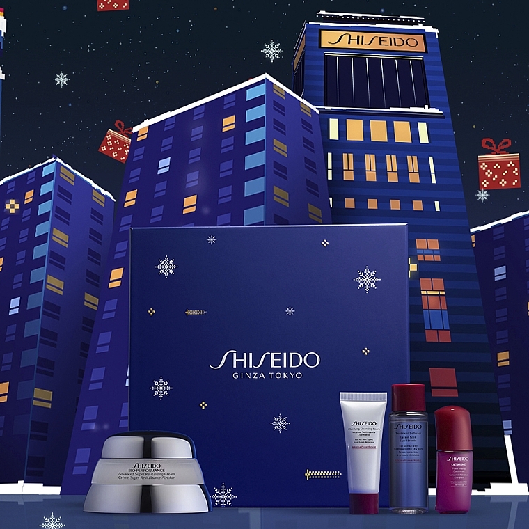 Zestaw - Shiseido Bio-Performance Holiday Kit (f/cr/50ml + clean/foam/15ml + f/lot/30ml + f/conc/10ml) — Zdjęcie N3
