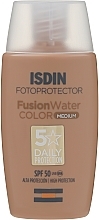 Krem do opalania twarzy - Isdin Fotoprotector Fusion Water Color SPF 50+ — Zdjęcie N1